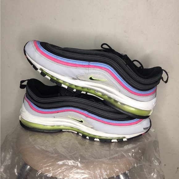 Nike Air Max 97 Pure Platinum Black White Mens Size 13 - Picture 6 of 7